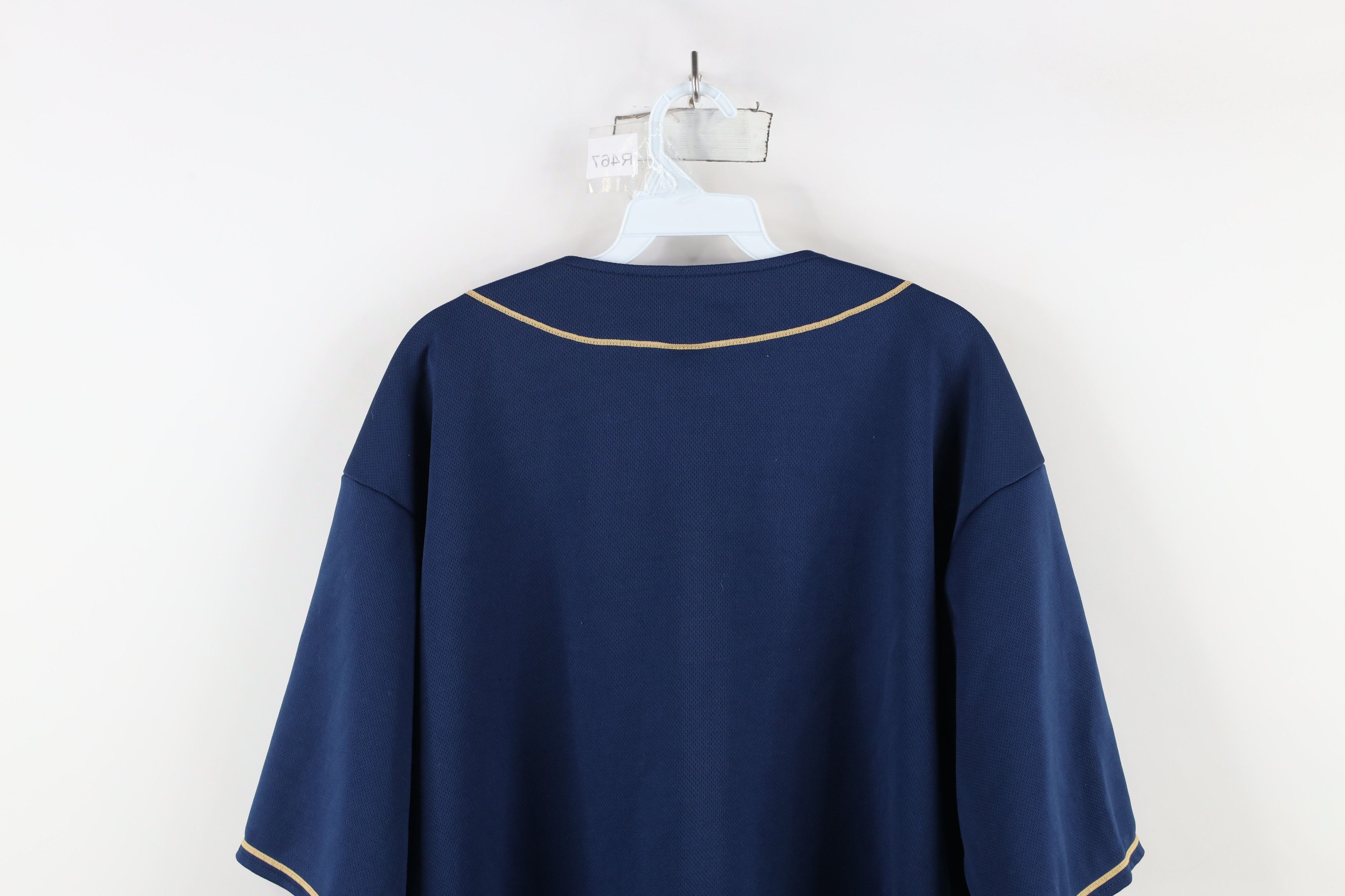 Vintage Vintage 90s University of Pittsburgh Baseball Jersey Blue Size US L / EU 52-54 / 3 - 11 Thumbnail