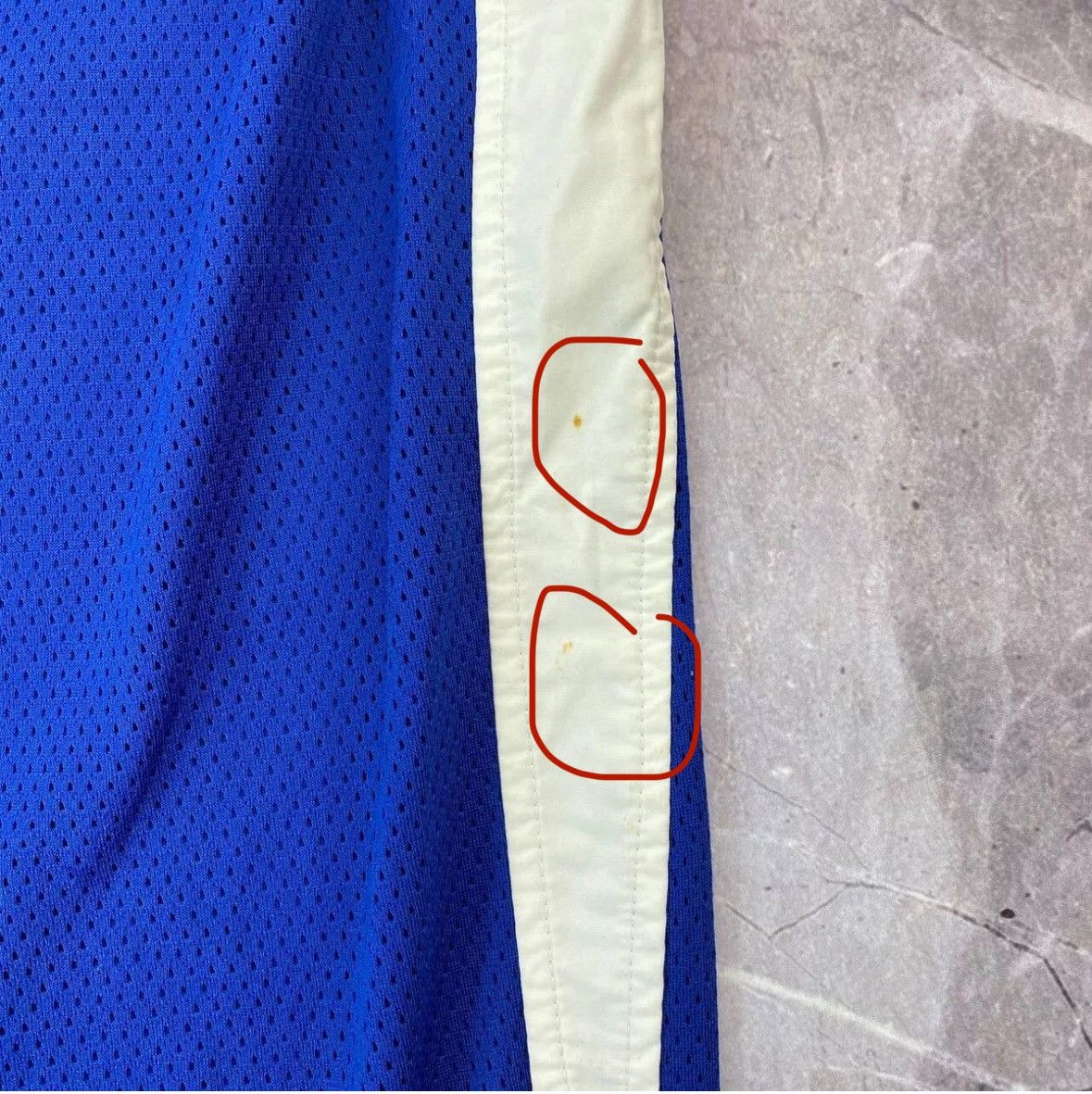 NBA × Nike × Vintage Vintage Nike Air Force Shorts Blue Basketball L Y2K jordan Size US 32 / EU 48 - 14 Thumbnail