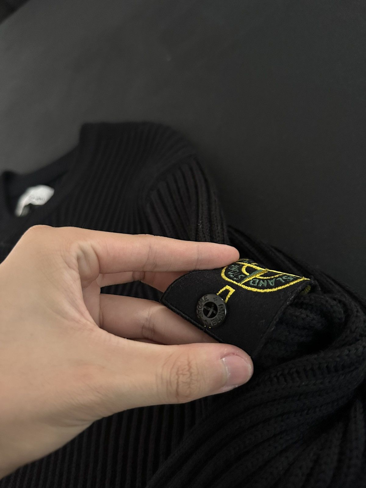 Stone Island Stone Island Black Wool Ribbed Sweater Size US M / EU 48-50 / 2 - 5 Thumbnail
