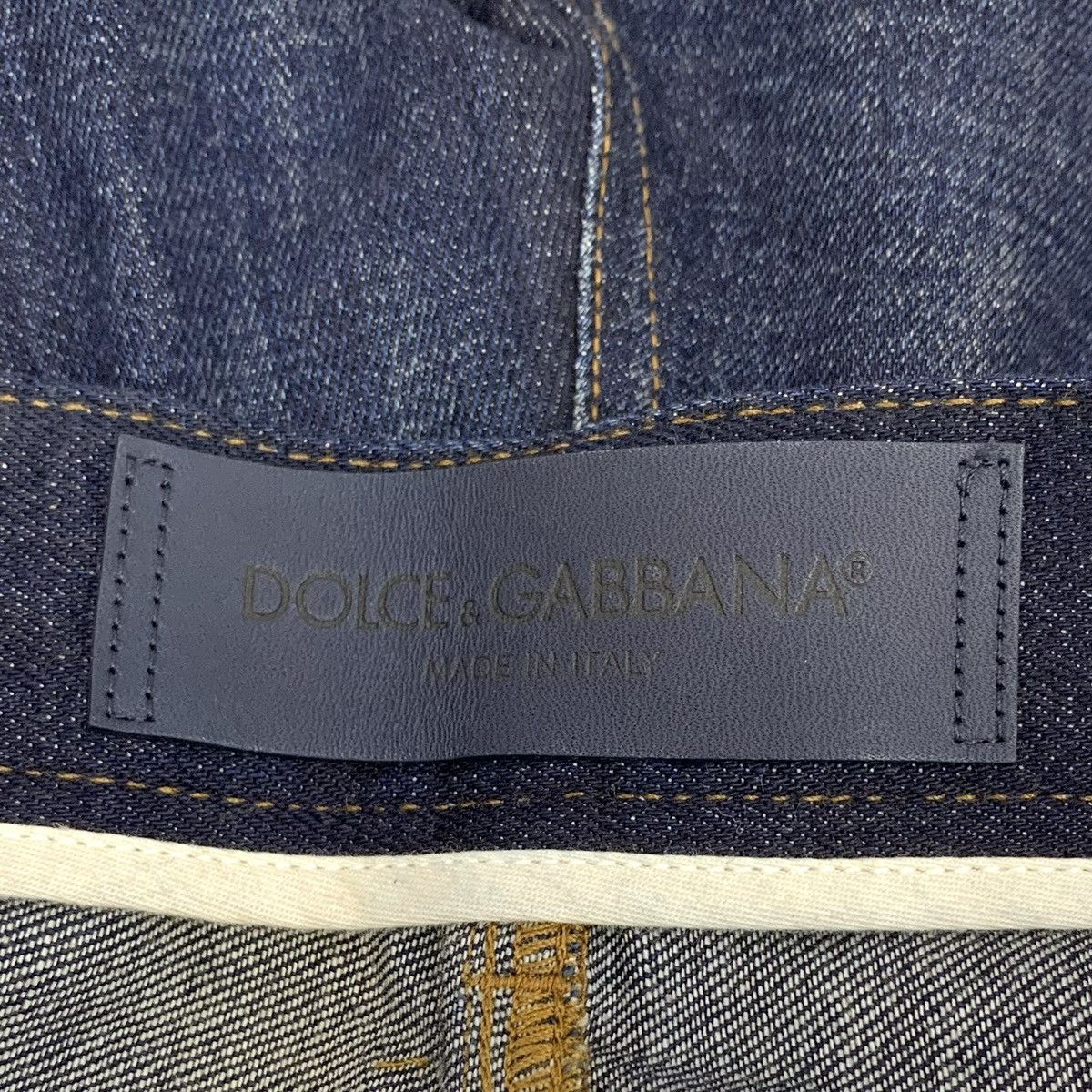 Dolce & Gabbana Dolce Gabbana Dark Blue Vintage Distressed Denim Pants K26WX Size US 30 / EU 46 - 6 Thumbnail