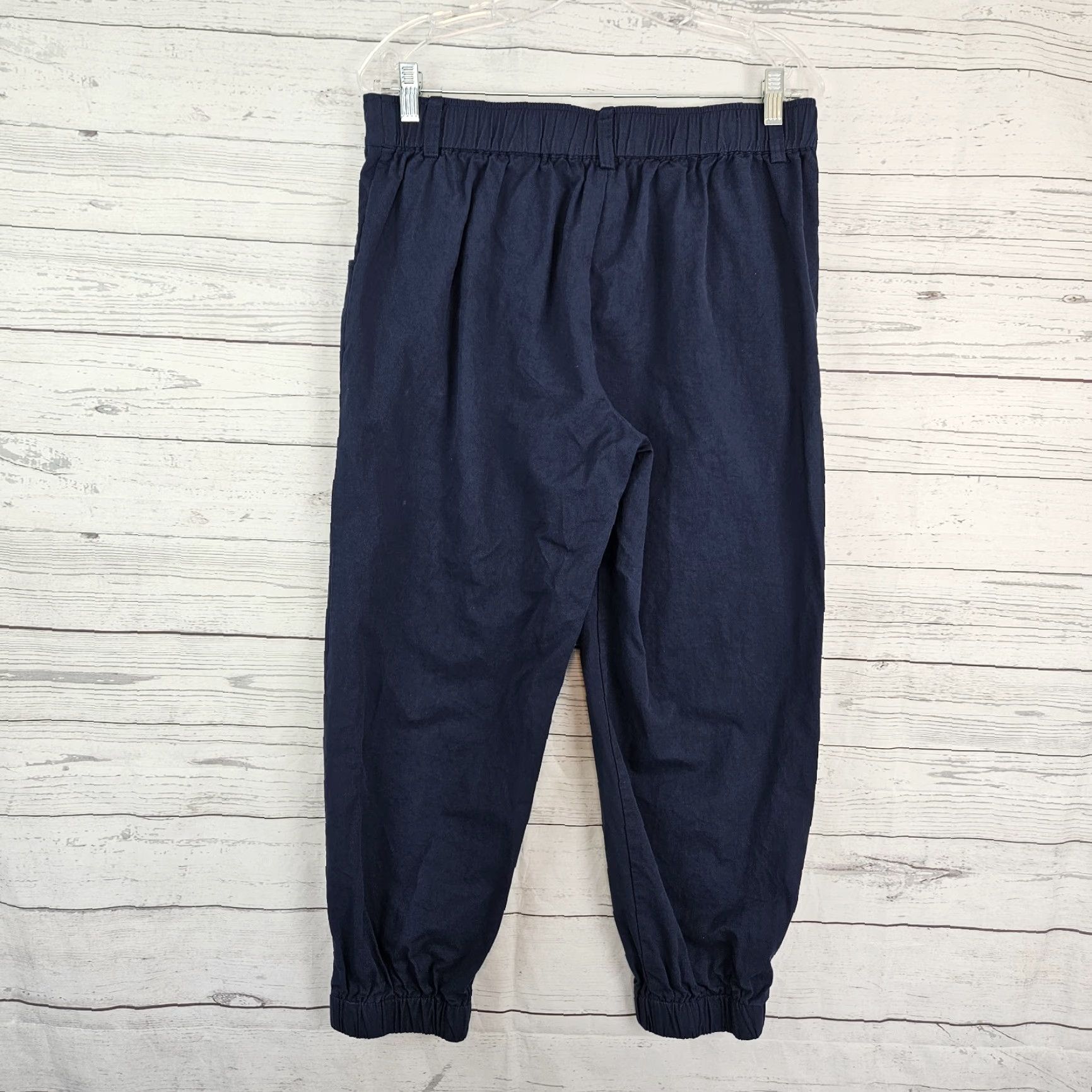 Vintage Halara Jogger Pants Women L Solid Blue Cotton Mid Rise Size L Size 36" / US 14 / IT 50 - 3 Thumbnail