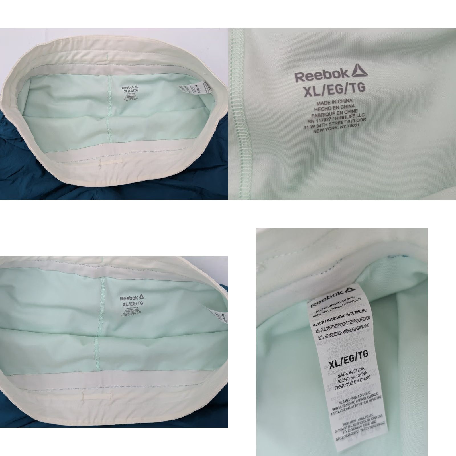 Reebok Reebok Men’s XL Athletic Shorts Teal Moisture Wicking Liner 119544 REW232SH0 XL Green Shorts Athletic Men’s Size US 36 / EU 52 - 8 Thumbnail