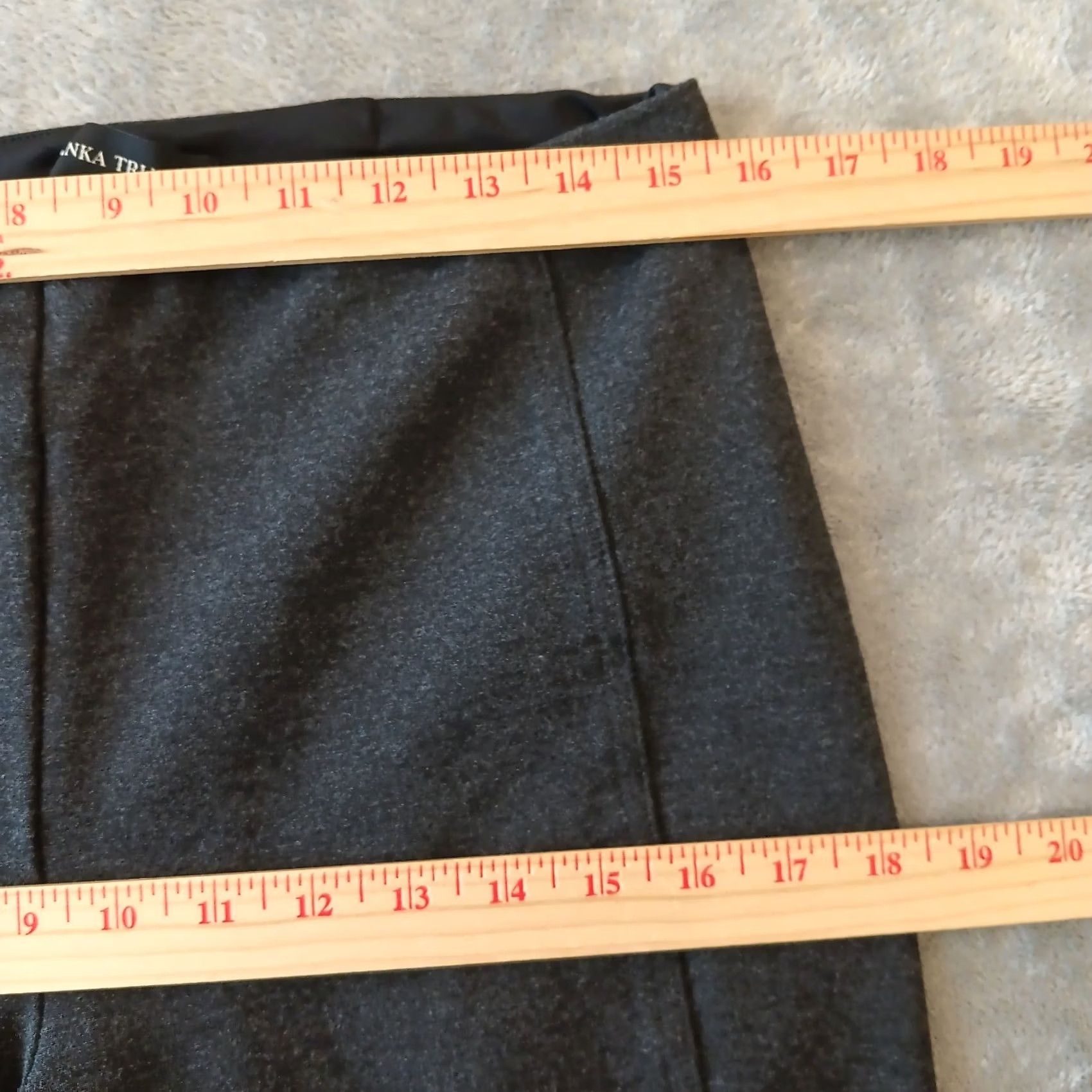 Vintage Ivanka Trump Pants Womens Large Gray Ankle Pull On Skinny Stretch 31x25 Mid Rise Size 36" / US 14 / IT 50 - 3 Thumbnail
