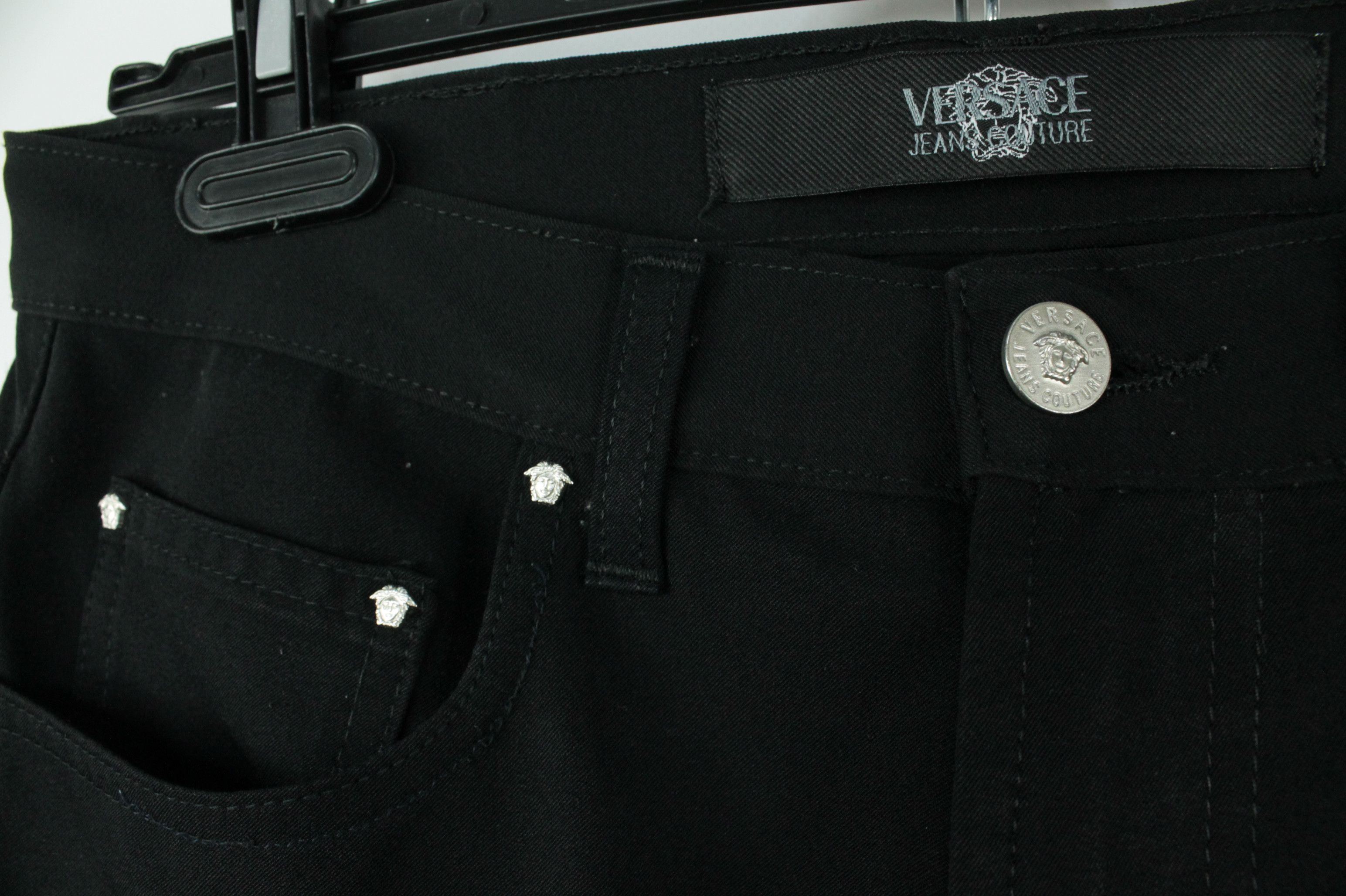 Versace Versace Jeans Couture Black Stretch Nylon Trousers Pants Size US 32 / EU 48 - 3 Thumbnail