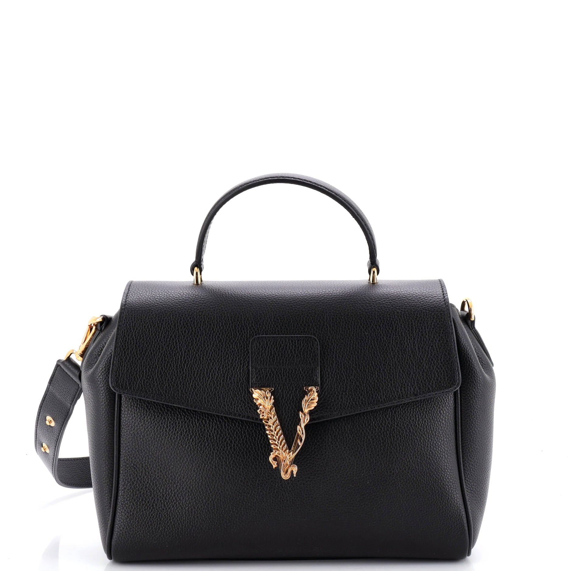Versace Virtus Convertible Top Handle Bag Size ONE SIZE - 1 Thumbnail