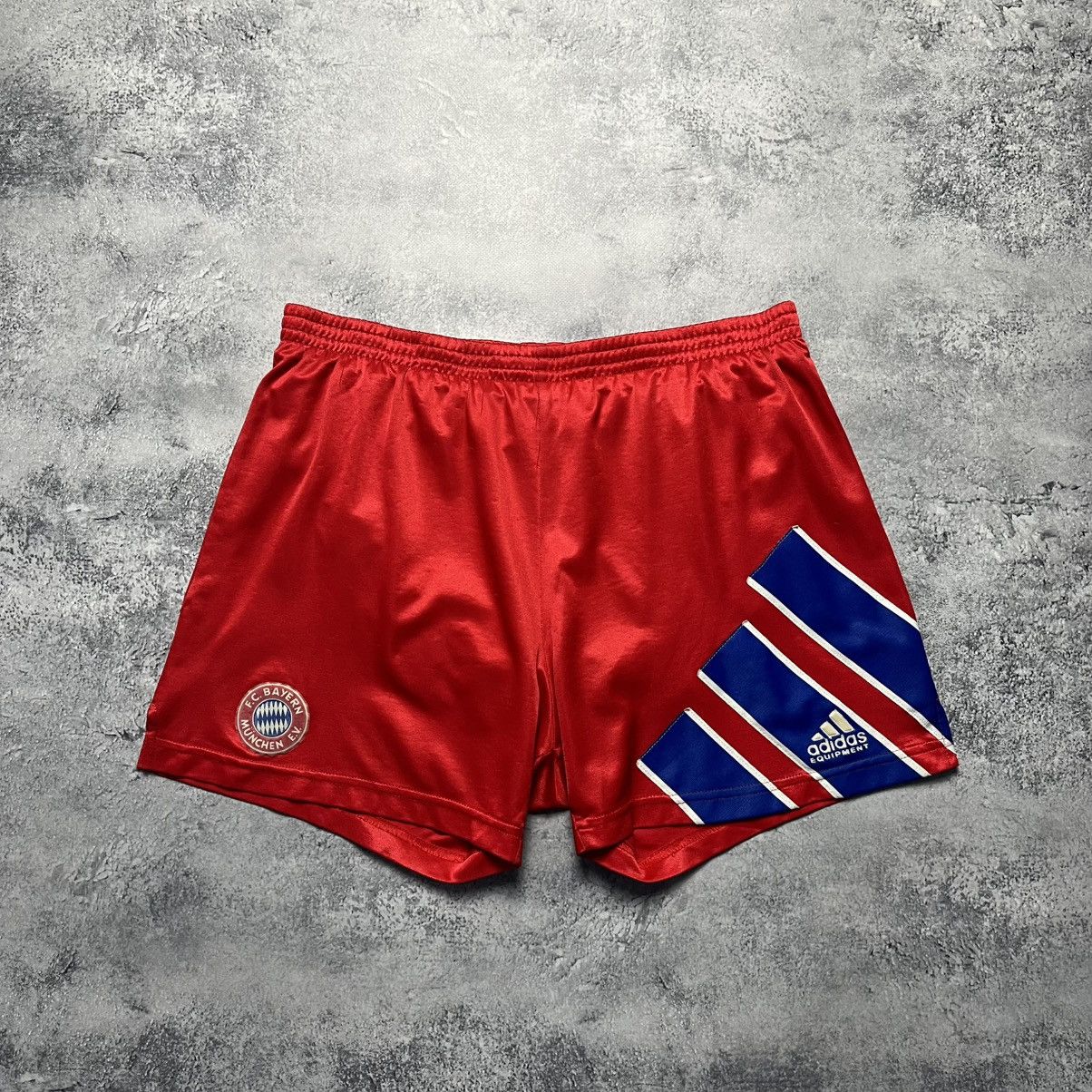 Adidas Vintage Adidas Equipment FC Bayern Munich 1991/1993 Shorts Size US 32 / EU 48 - 1 Thumbnail