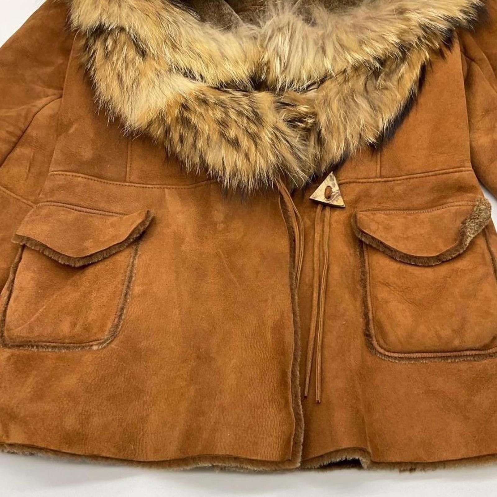 Other Real leather and fur whimsy goth penny lane vintage jacket Size S / US 4 / IT 40 - 4 Thumbnail