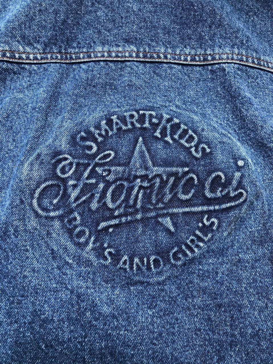 Fiorucci × Vintage Vintage 90s Fiorucci Big Logo Cropped Denim Jacket Size US S / EU 44-46 / 1 - 6 Thumbnail
