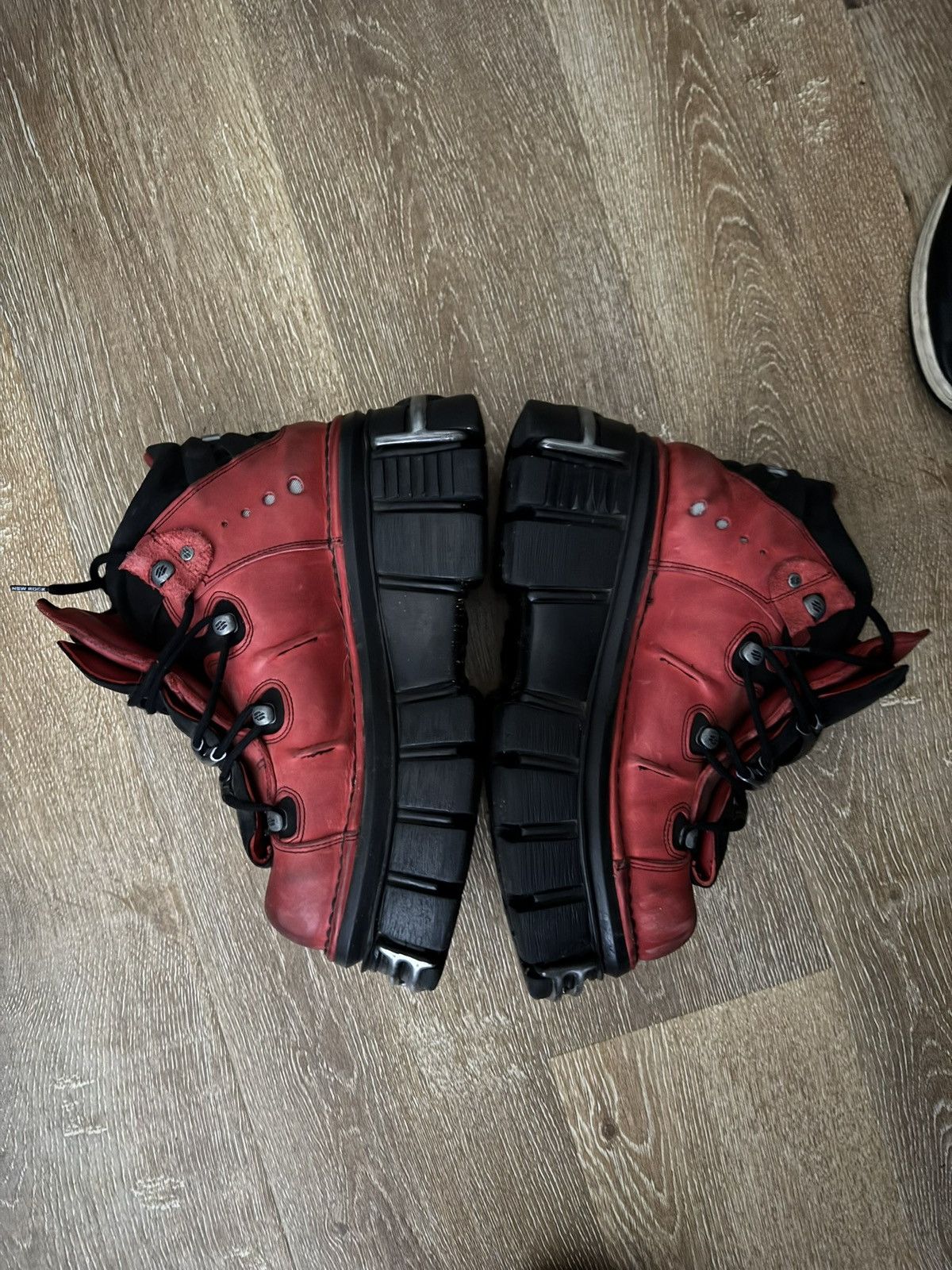 New Rock Red and black new rocks 3 inch platform sneaker Size US 12 / EU 45 - 5 Thumbnail
