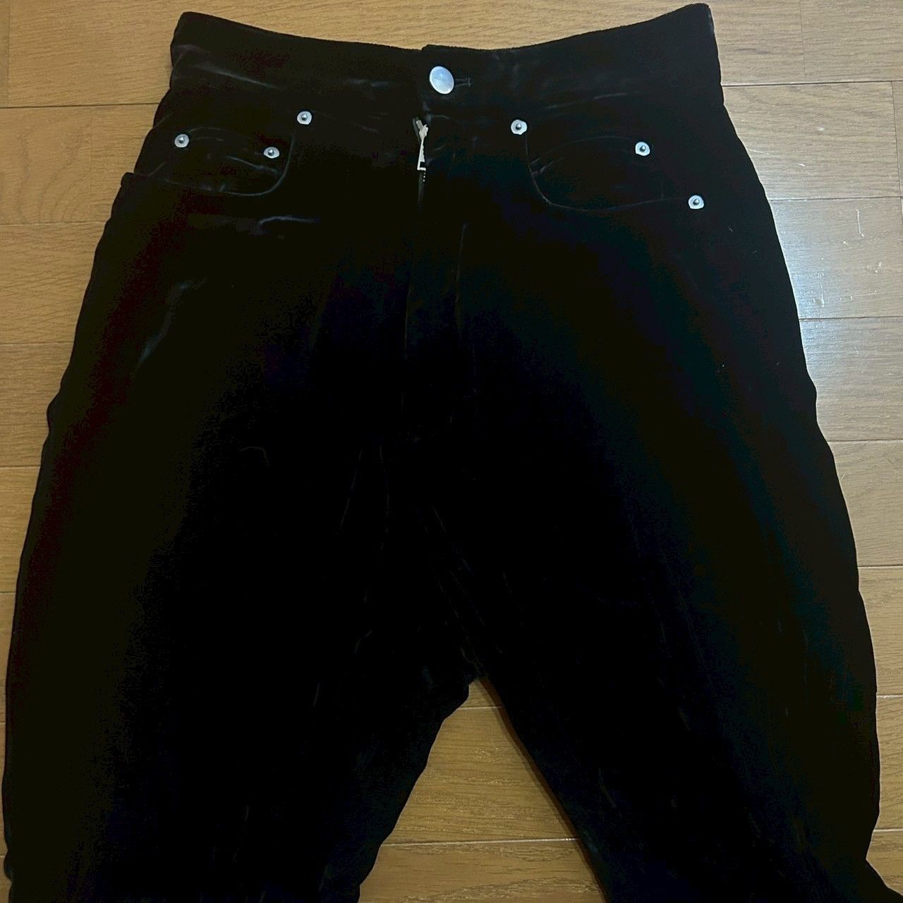 Rick Owens Rick Owens SS22 Strobe Velvet Bolan Bootcut Pants Size US 26 / EU 42 - 3 Thumbnail