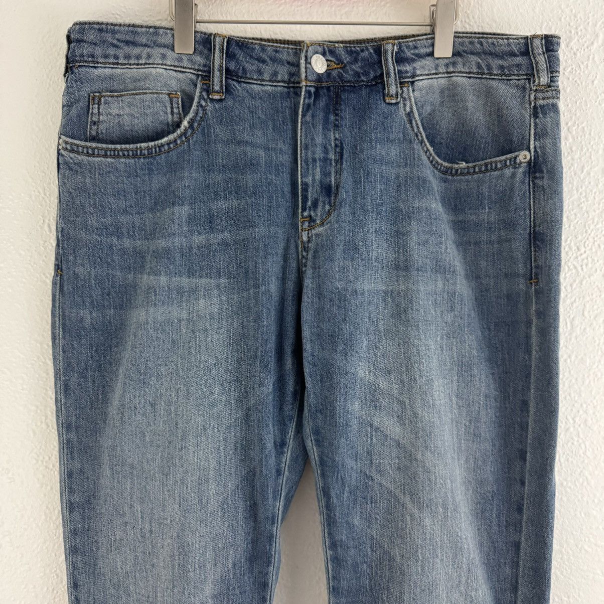 Anthropologie PILCRO Anthropologie Faded Wash Low-Rise Ruched Boot Jeans Size 30" / US 8 / IT 44 - 7 Thumbnail