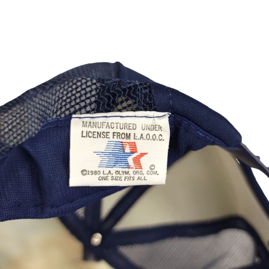 Levi's VINTAGE 1984 OLYMPICS IVY HAT FLAT CAP LEVI'S MEN ONE SIZE BLUE 80s MADE IN USA FREE BUTTON Mens Size ONE SIZE - 6 Thumbnail