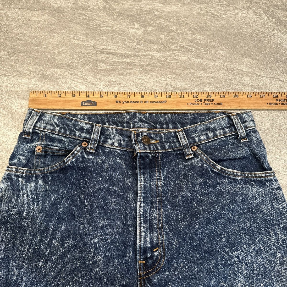 Levi's × Vintage Vtg 80s 90s Levis Acid Wash Orange Tab Blue Denim Jeans USA Size US 32 / EU 48 - 3 Thumbnail