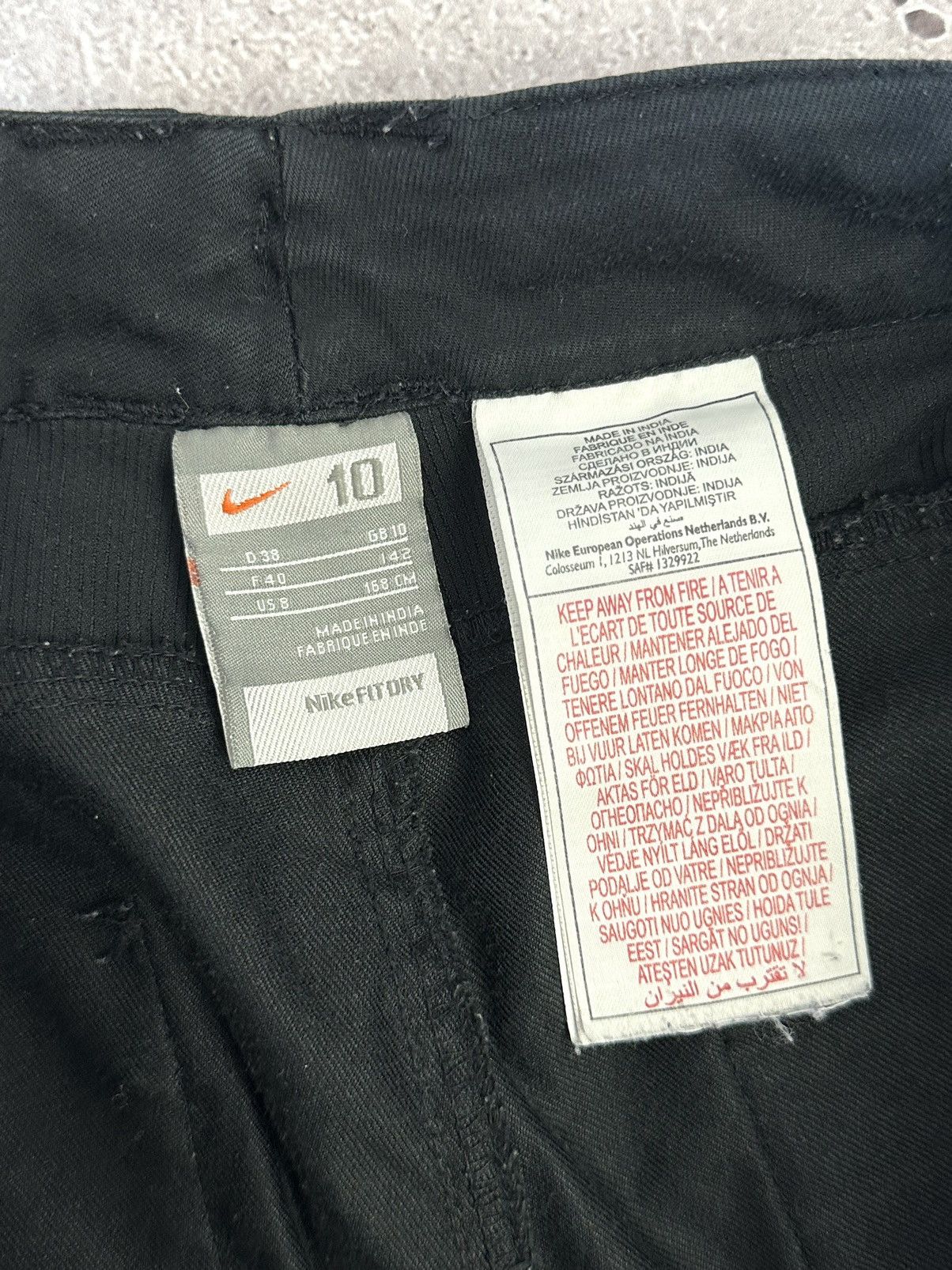 Nike × Vintage Nike Vintage Swoosh Embroidered Black Women’s Pants Size 30" / US 8 / IT 44 - 9 Thumbnail