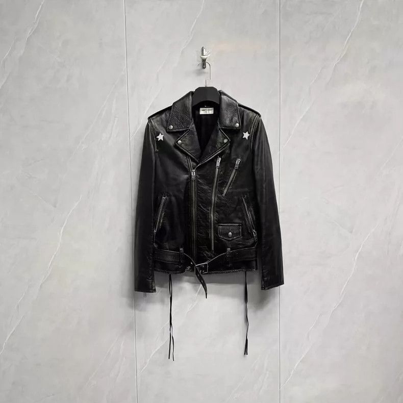 Saint Laurent Paris Saint Laurent Paris Saint Laurent Vintage Zipper Leather J Size US L / EU 52-54 / 3 - 1 Thumbnail