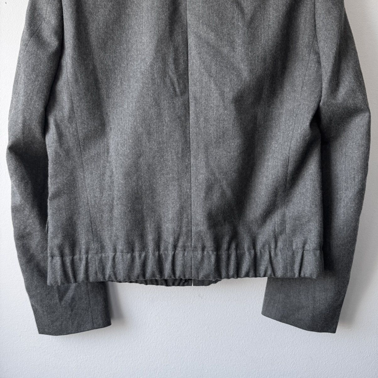 Dries Van Noten Dries Van Noten FW2007 Gray Cropped Wool Blazer Jacket Size US M / EU 48-50 / 2 - 9 Thumbnail