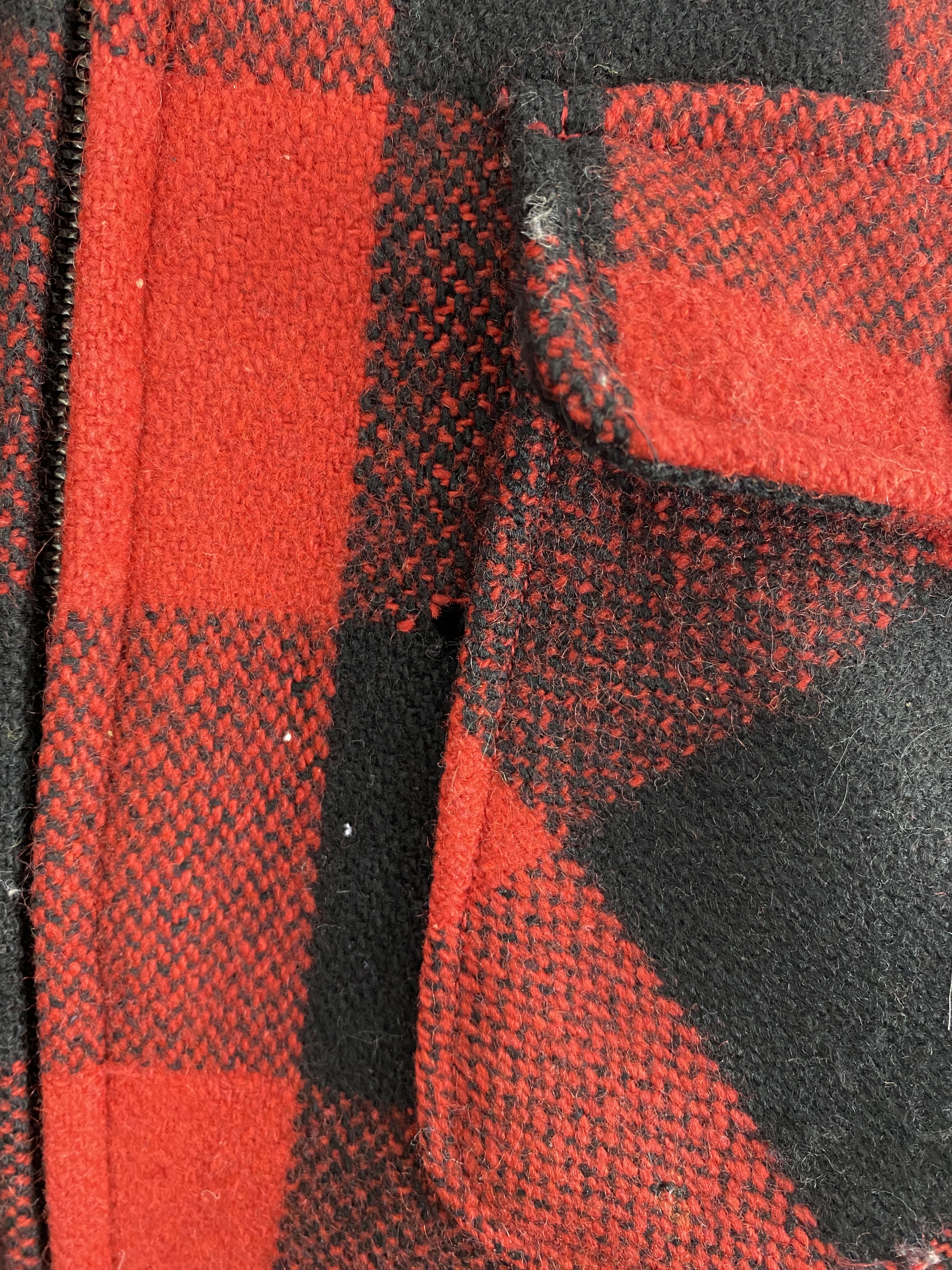 If Six Was Nine Vintage John Bull Shadow Plaid Zipper Flannel Jacket MJ0056 Size US L / EU 52-54 / 3 - 13 Thumbnail