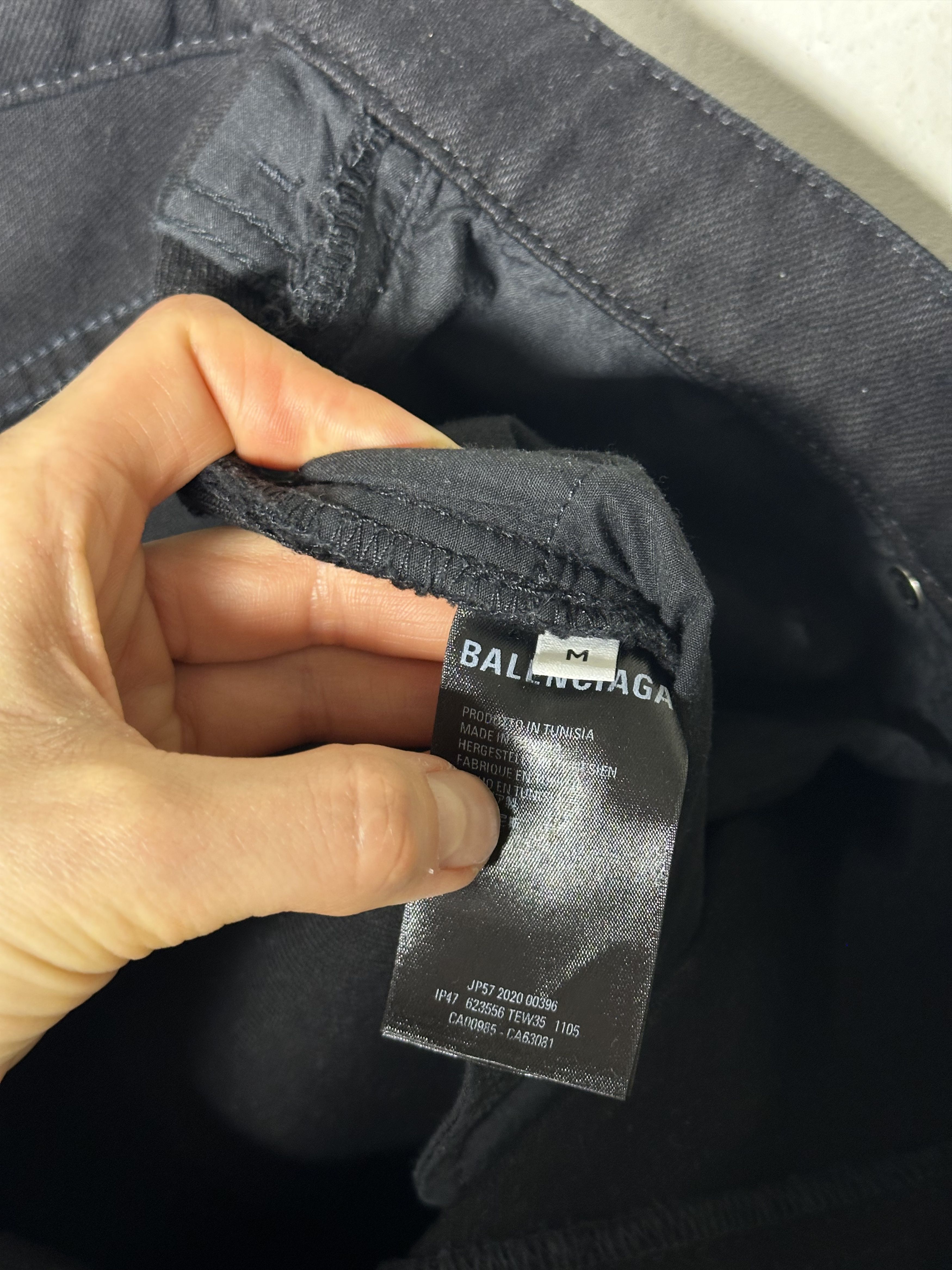 Balenciaga Balenciaga Straight-Leg Extra Long Black Jeans Size US 32 / EU 48 - 19 Thumbnail