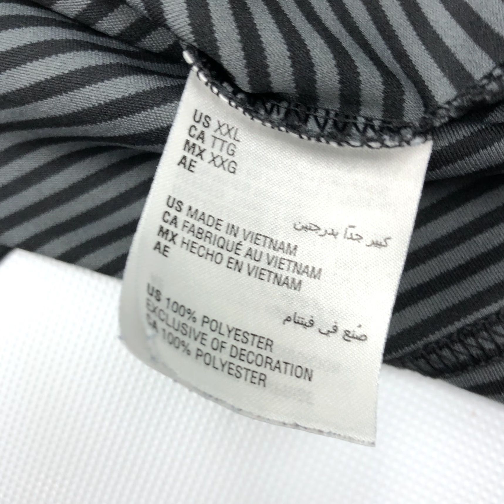 Vintage Greg Norman Attack Life Polo Shirt Striped Gray Black XX-Large Men Short Sleeve Golf Shirt Size US XXL / EU 58 / 5 - 7 Thumbnail