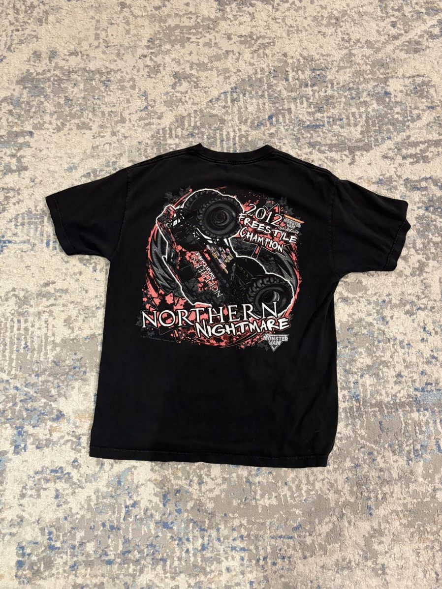 Vintage Northern Nightmare black and red cotton Monster Jam t-shirt Size US L / EU 52-54 / 3 - 2 Thumbnail