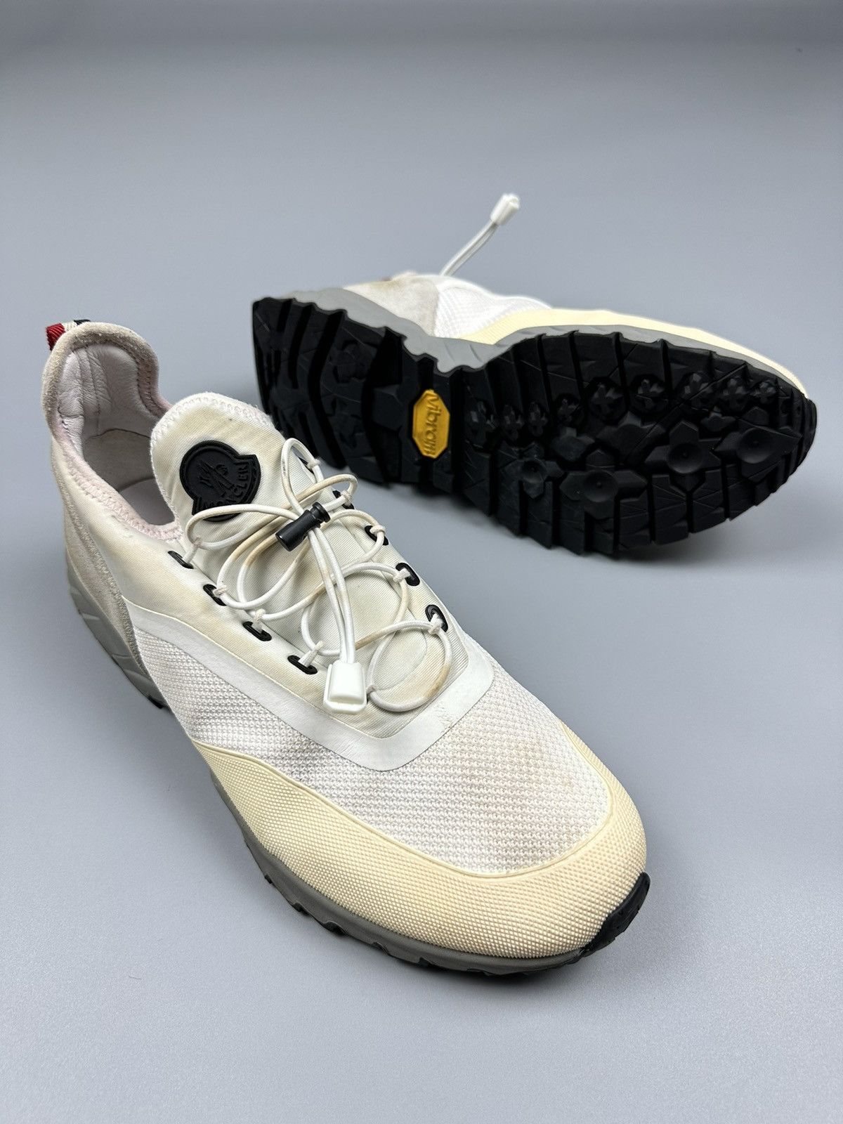 Moncler Moncler Sneakers Nylon/Suede Vibram White Mens Size US 9 / EU 42 - 1 Thumbnail