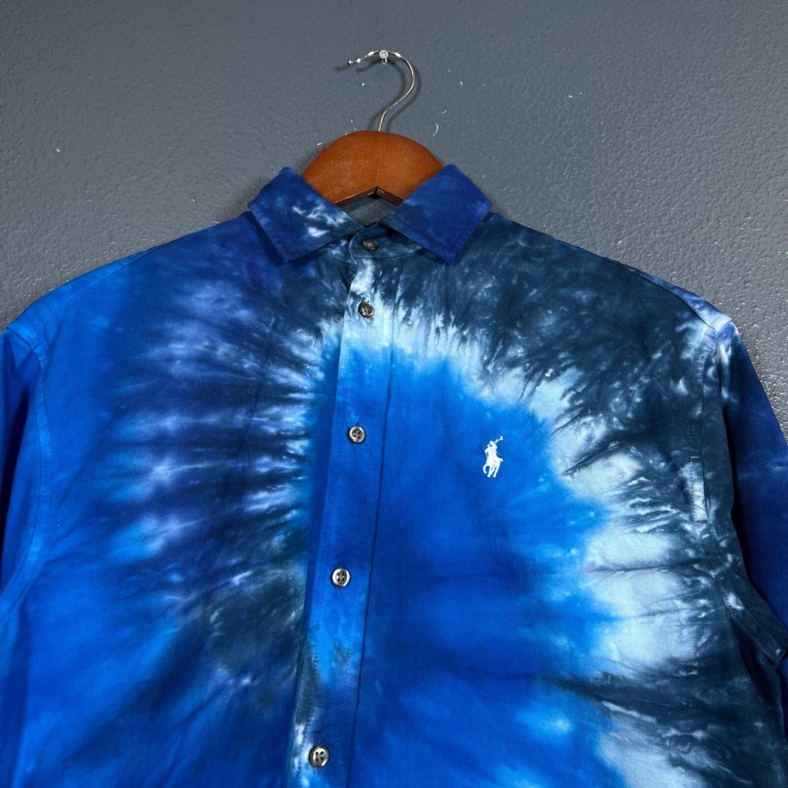 Polo Ralph Lauren Polo Ralph Lauren 2 women’s blue tie dye shirt long sleeve Size XS / US 0-2 / IT 36-38 - 2 Thumbnail