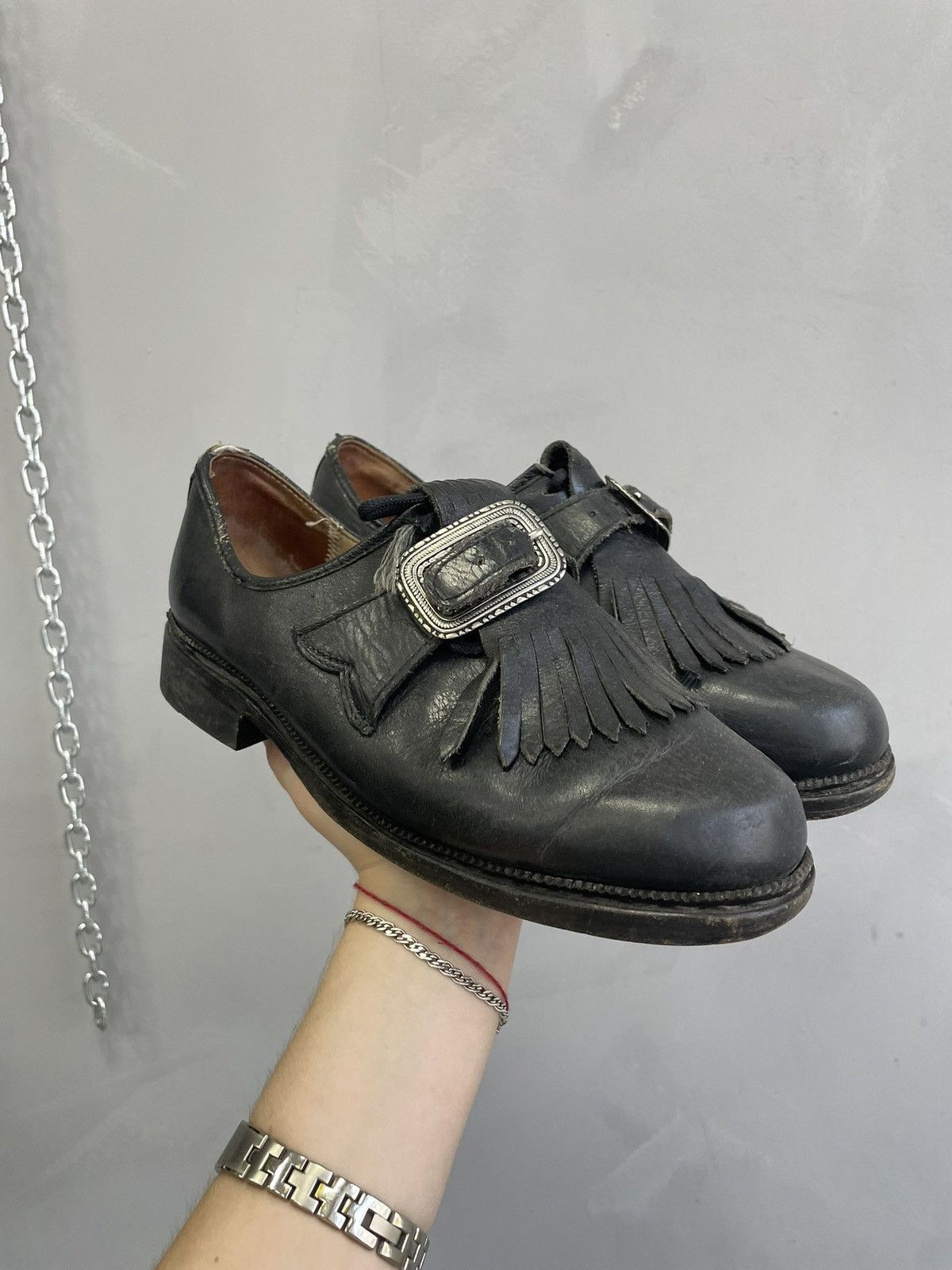 A.S.98 90s western low leather boots guidi style Size US 8 / EU 41 - 1 Thumbnail