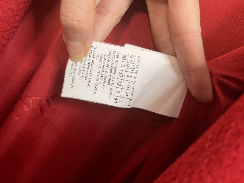 Max Mara Max Mara Red camel hair coat Size S / US 4 / IT 40 - 2 Thumbnail