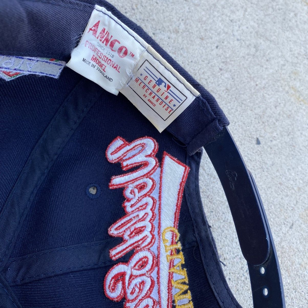 American Needle Vintage Atlanta Braves World Series 1995 Hat Snapback Annco Size ONE SIZE - 6 Thumbnail
