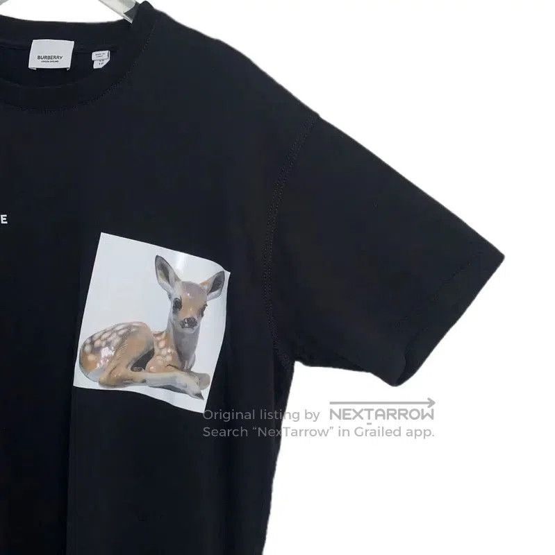 Burberry Burberry Black Cotton Women's T-Shirt. Size XS / US 0-2 / IT 36-38 - 4 Thumbnail