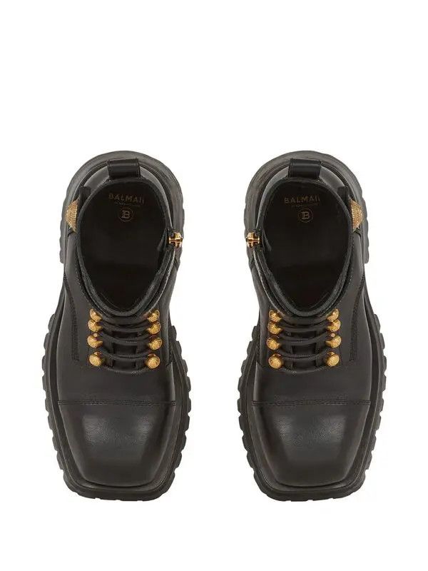Balmain o1s1wg111225 Ranger Ankle Boots in Black Size US 6 / IT 36 - 3 Thumbnail