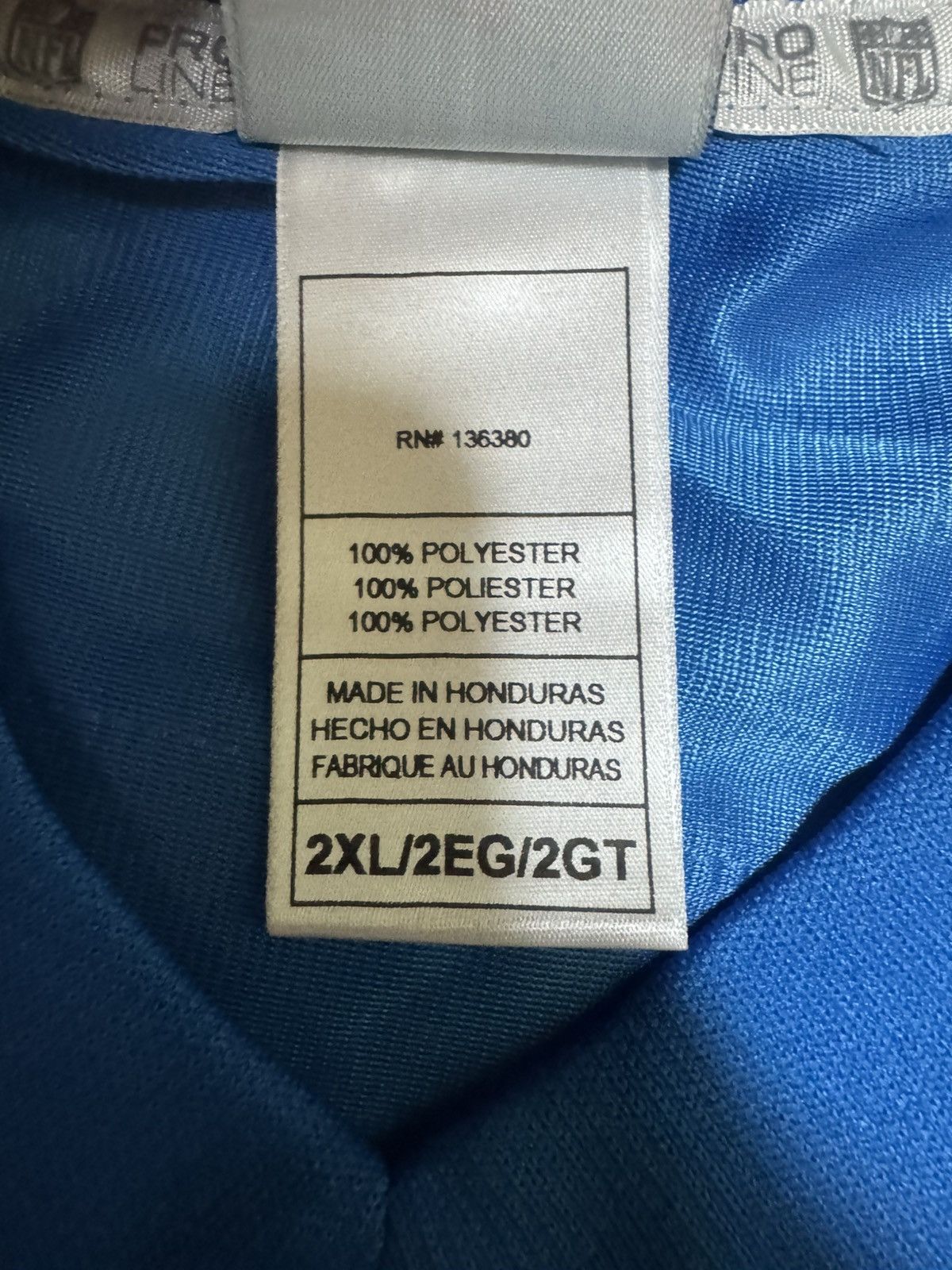NFL × Pro Line Blank detroit lions jersey Size US XXL / EU 58 / 5 - 3 Thumbnail