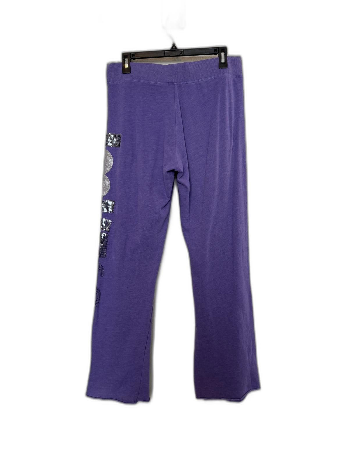 Designer Y2K purple Victoria’s Secret embellished sweatpants. Size 32" / US 10 / IT 46 - 3 Thumbnail