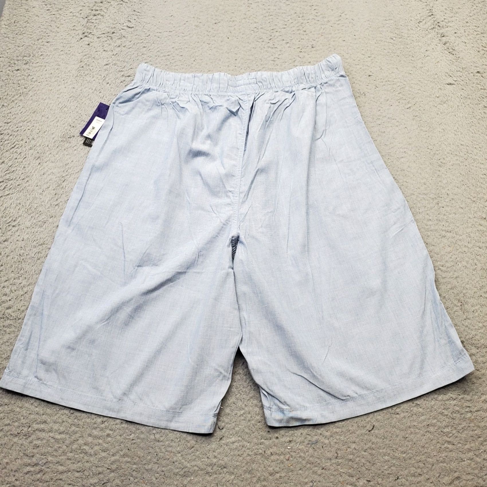 Apt. 9 Apt. 9 Pajama Shorts Mens M Blue Rayon Sleepwear Drawstring Waist Bedding Lounge Shorts Size US 31 - 2 Thumbnail