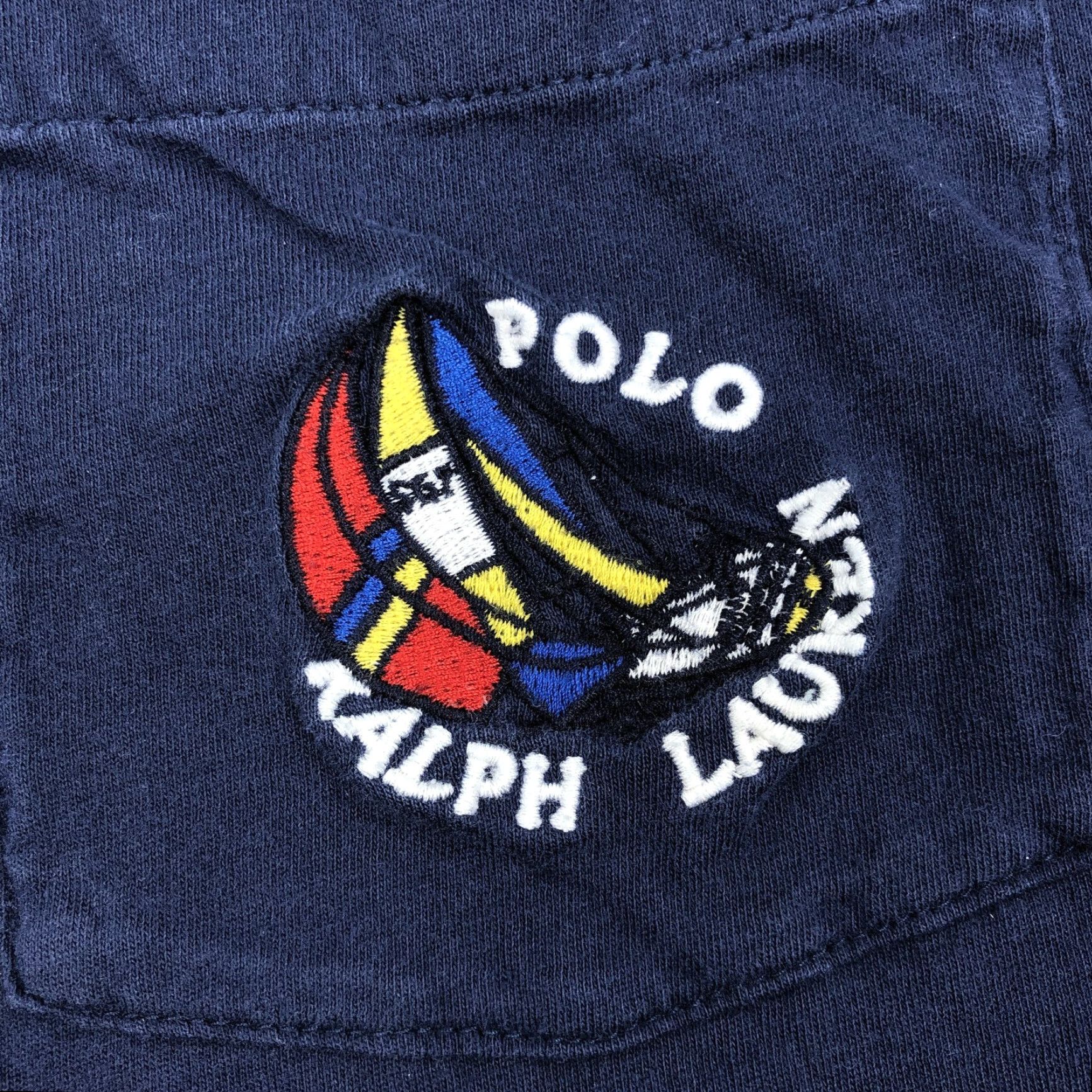 Polo Ralph Lauren Polo Ralph Lauren Polo Shirt Navy Blue Embroidered Sailboat Custom Fit L Mens Short Sleeve Shirt Size US L / EU 52-54 / 3 - 3 Thumbnail