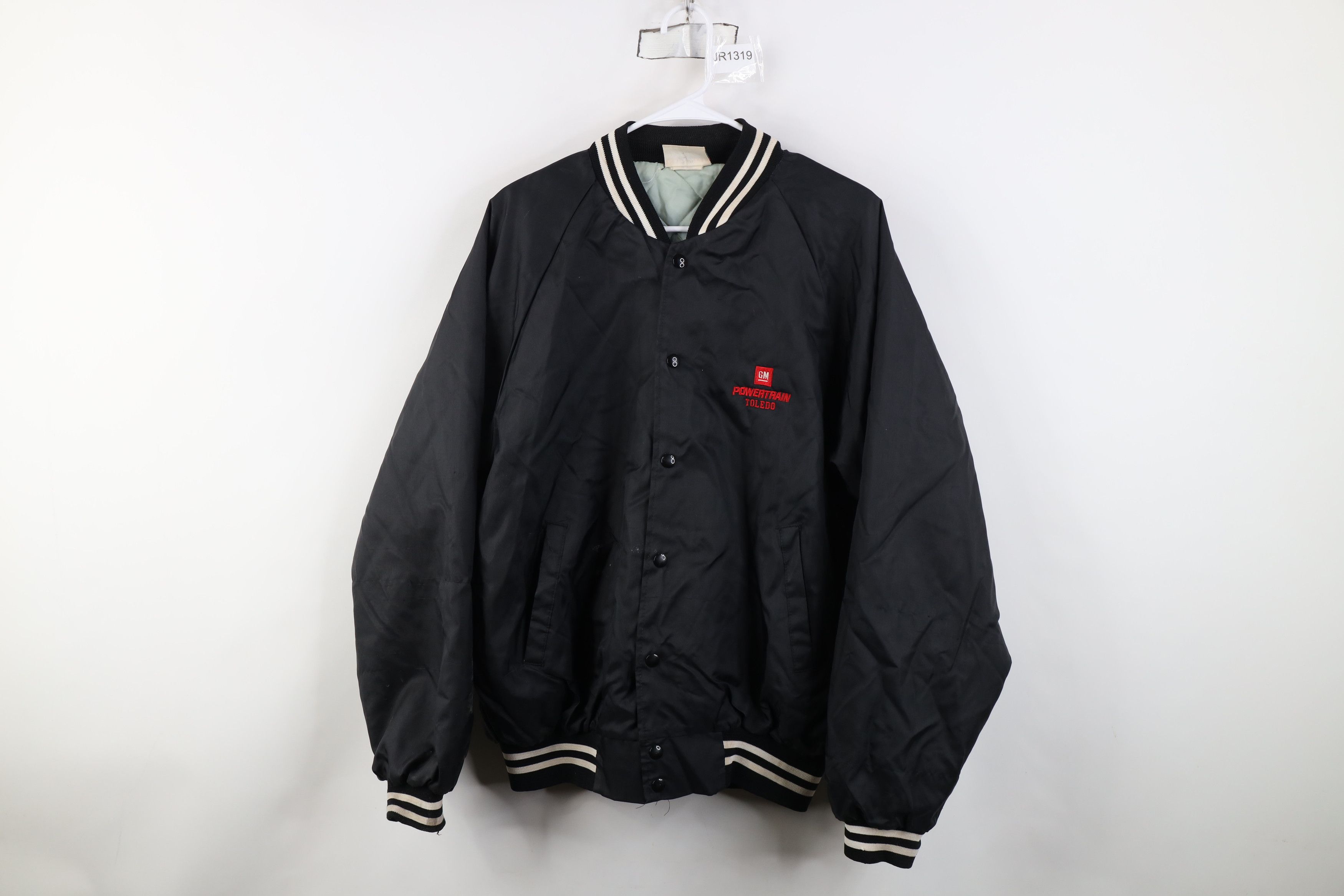 Vintage Vintage 90s America GM General Motors Satin Bomber Jacket Size US L / EU 52-54 / 3 - 1 Thumbnail