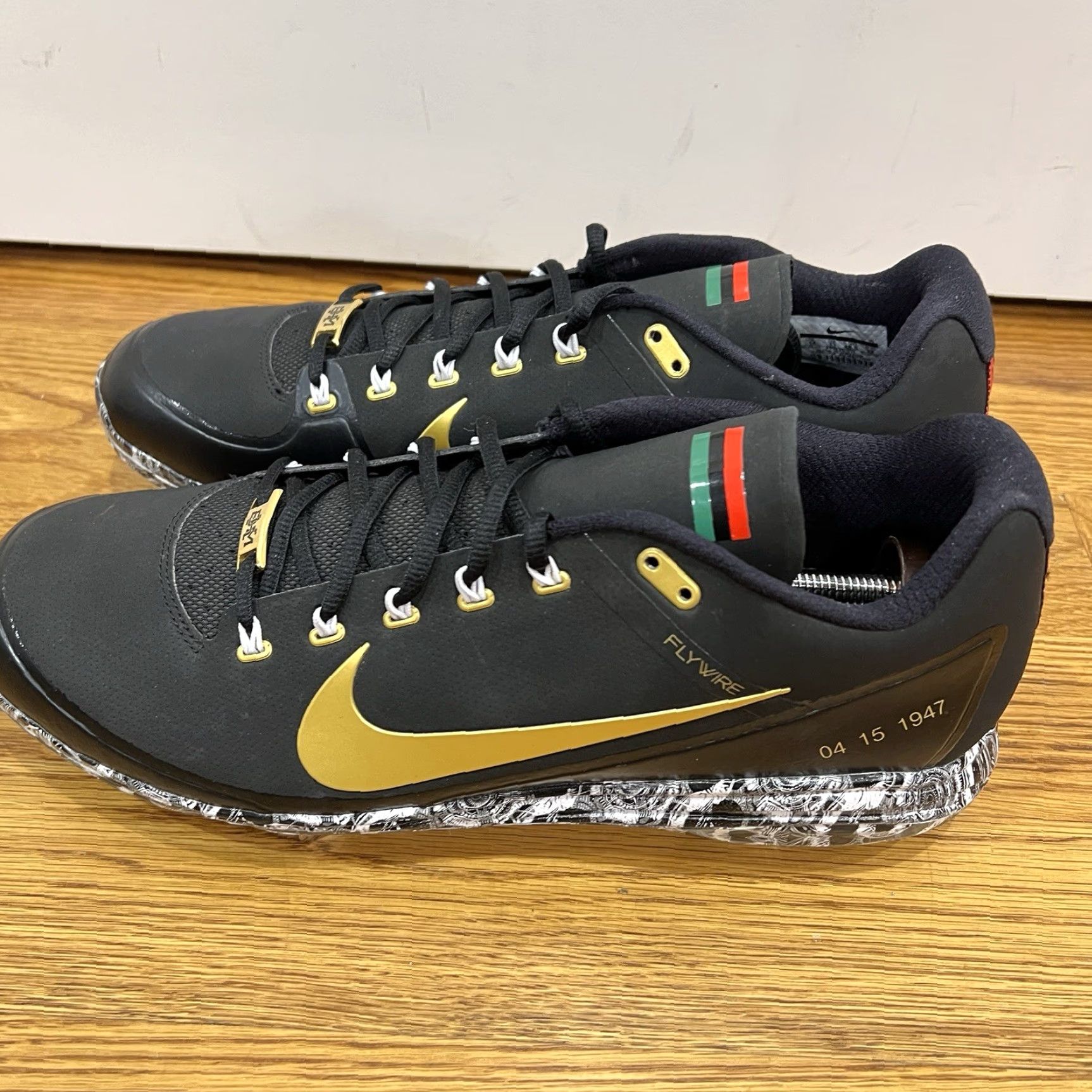 Nike Nike Flywire BHM Black History Month Cleats Mens Size 14 NWOB AO3625-077 Size US 14 / EU 47 - 2 Thumbnail