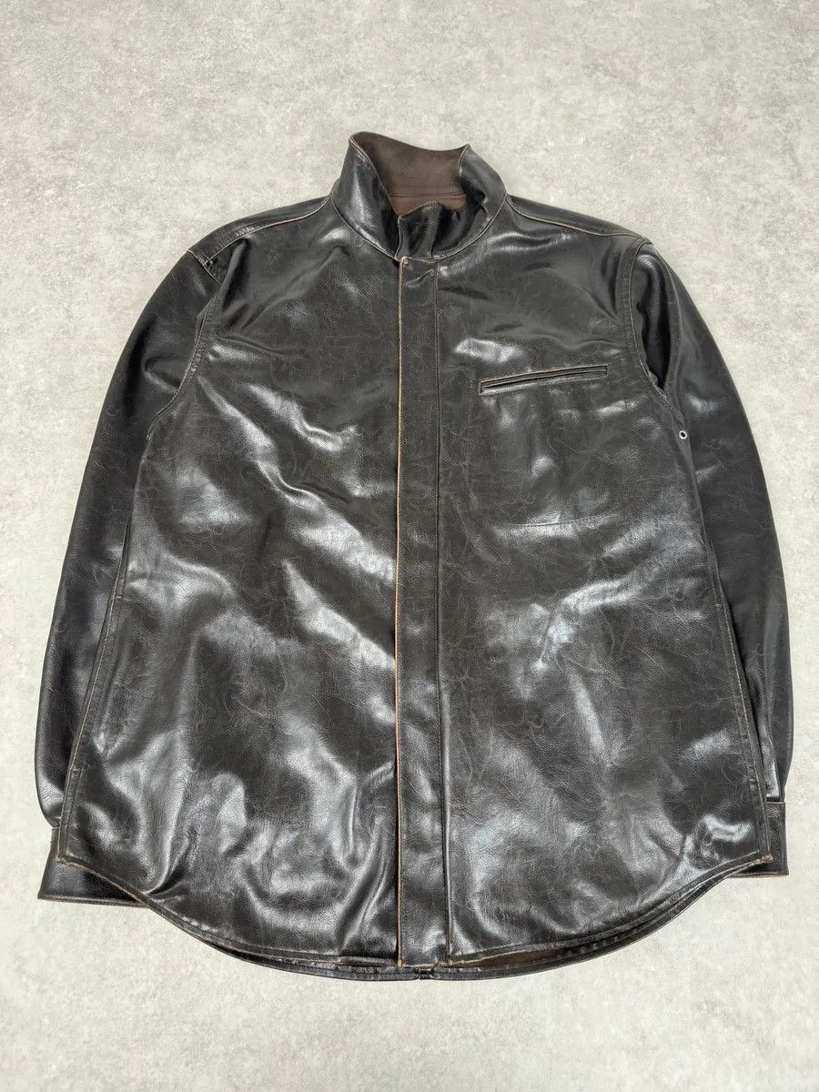 Armani 2000s Armani Collezioni Dark Brown Leather Premium Jacket Size US L / EU 52-54 / 3 - 1 Thumbnail