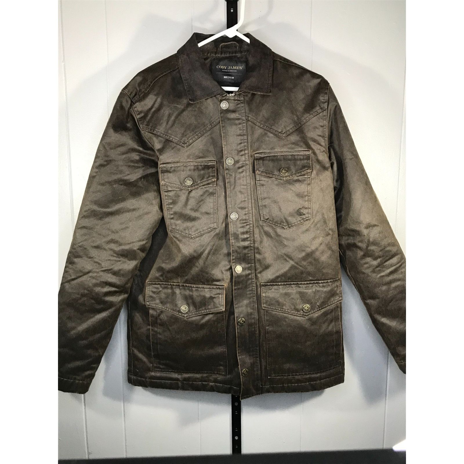 Cody James Cody James Field Jacket Mens MD Brown Blanket Westward Oilsk Size US M / EU 48-50 / 2 - 1 Thumbnail