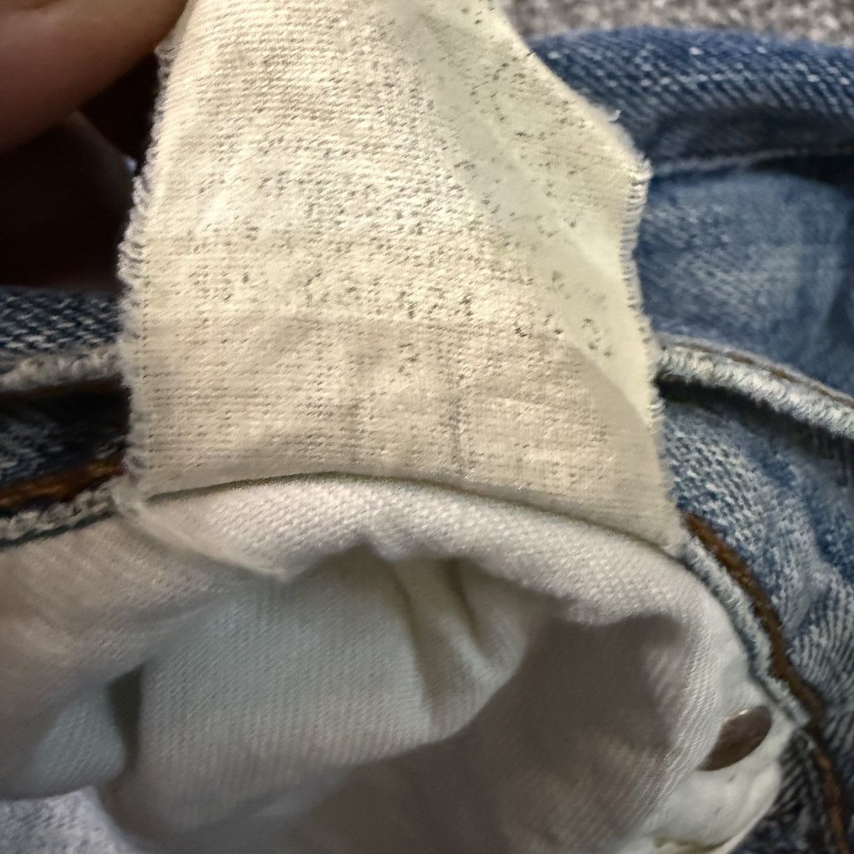 Engineered Garments × Levi's Vintage 90s Levis 504-B3 Distressed Faded Aging Denim USA Size US 34 / EU 50 - 18 Thumbnail