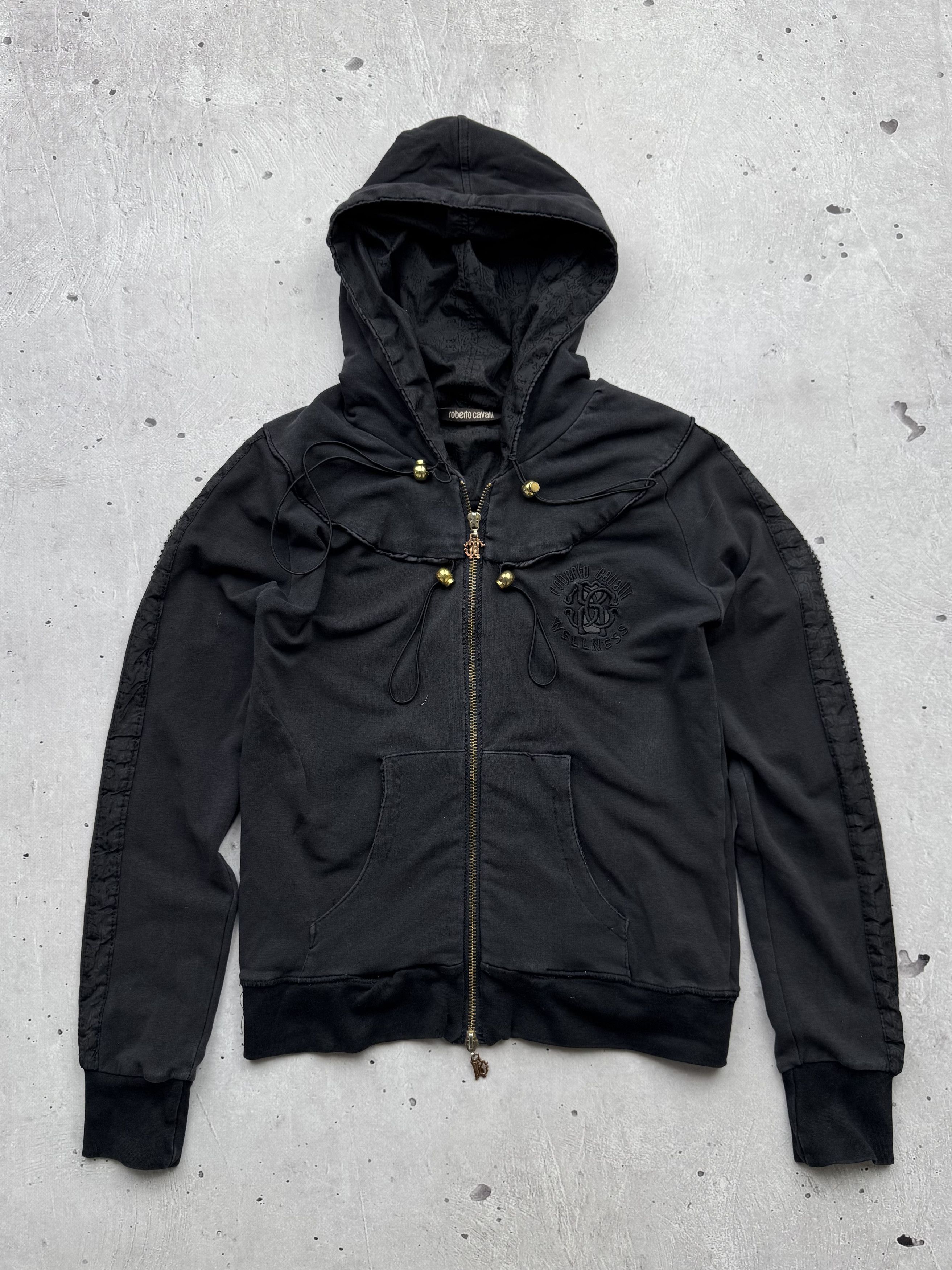Just Cavalli × Roberto Cavalli × Vintage Roberto Cavalli Vintage Zipp Hoodie Size XS / US 0-2 / IT 36-38 - 1 Thumbnail