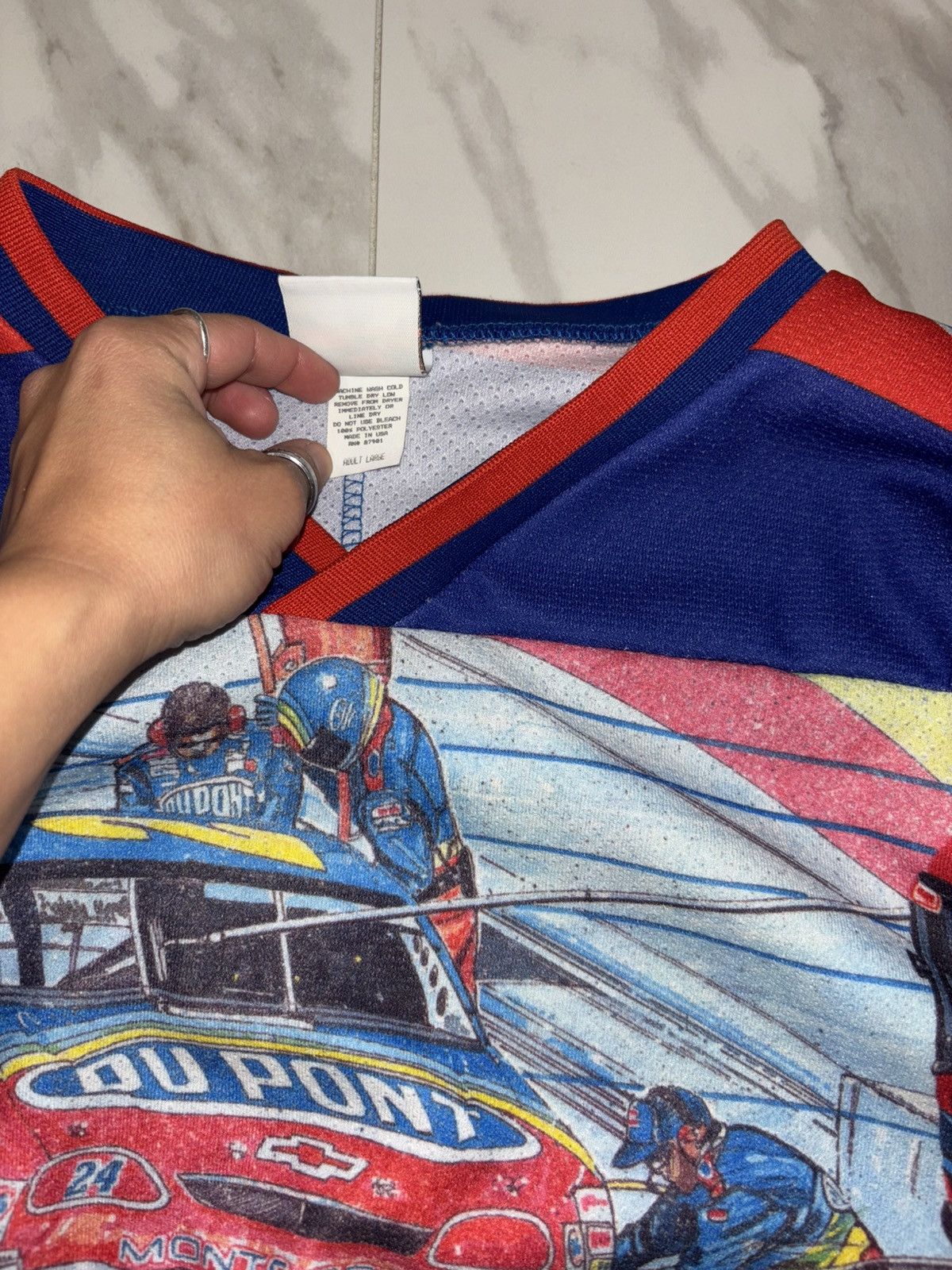 Other Vintage 90s Jeff Gordon Jersey Size US L / EU 52-54 / 3 - 3 Thumbnail