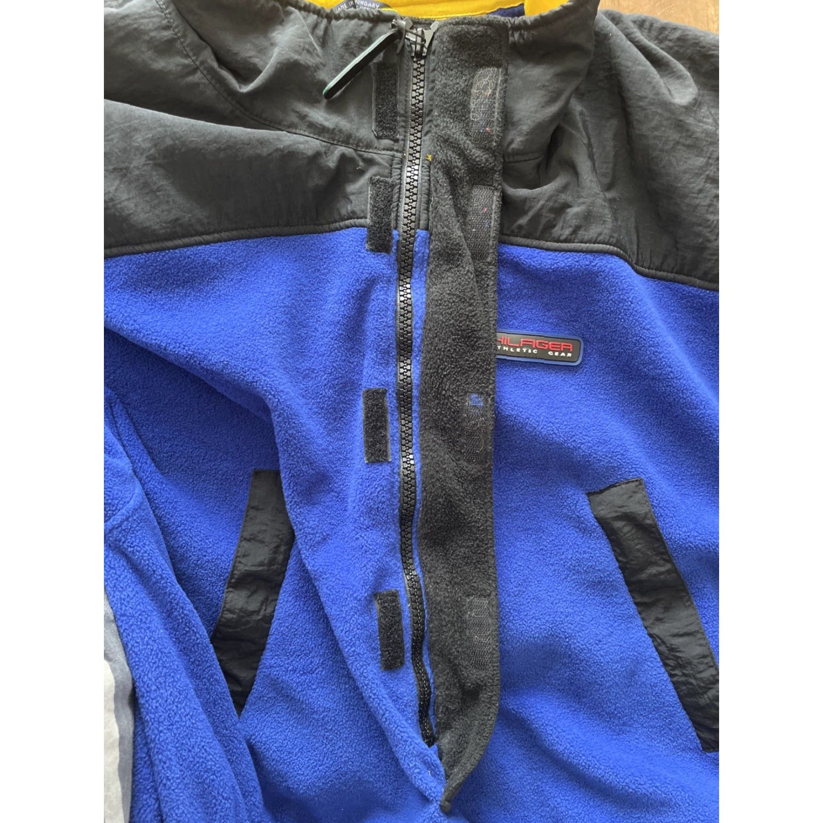 Tommy Hilfiger VINTAGE Tommy Hilfiger Parka Jacket Mens XL Blue Fleece Pile Zip Stand-Up Collar 80s 90s Retro Hip Hop Designer Casual Travel Workwear casual Size US XL / EU 56 / 4 - 7 Thumbnail
