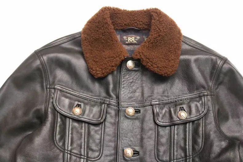 RRL Ralph Lauren RRL Ralph Lauren Vintage distressed buffalo leather silver Size US M / EU 48-50 / 2 - 5 Thumbnail