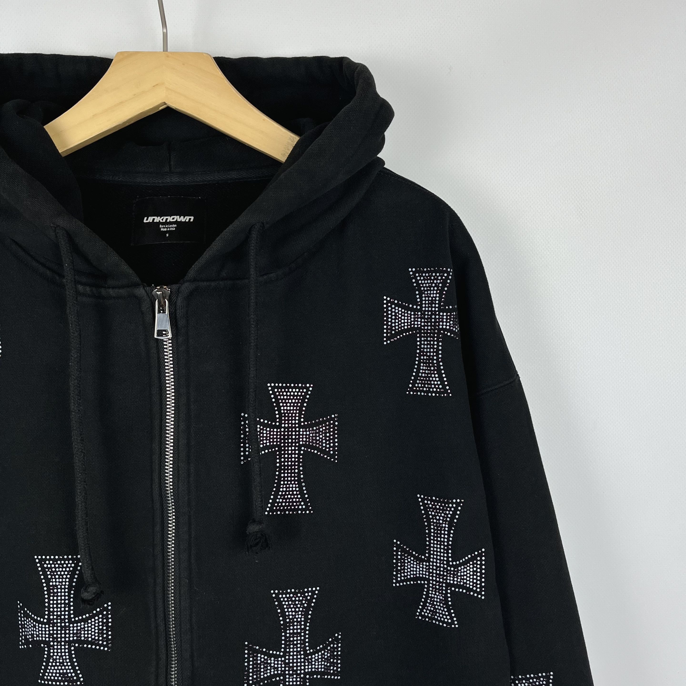 Unknown London Unknown London Saint Row Cross Full Zip Hoodie Size US S / EU 44-46 / 1 - 3 Thumbnail