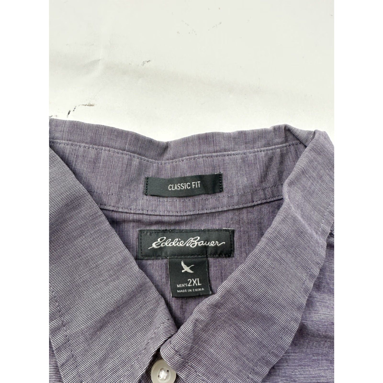 Eddie Bauer Eddie Bauer Shirt Mens 2XL Gray Classic Fit Button Down Shirt Size US XXL / EU 58 / 5 - 2 Thumbnail