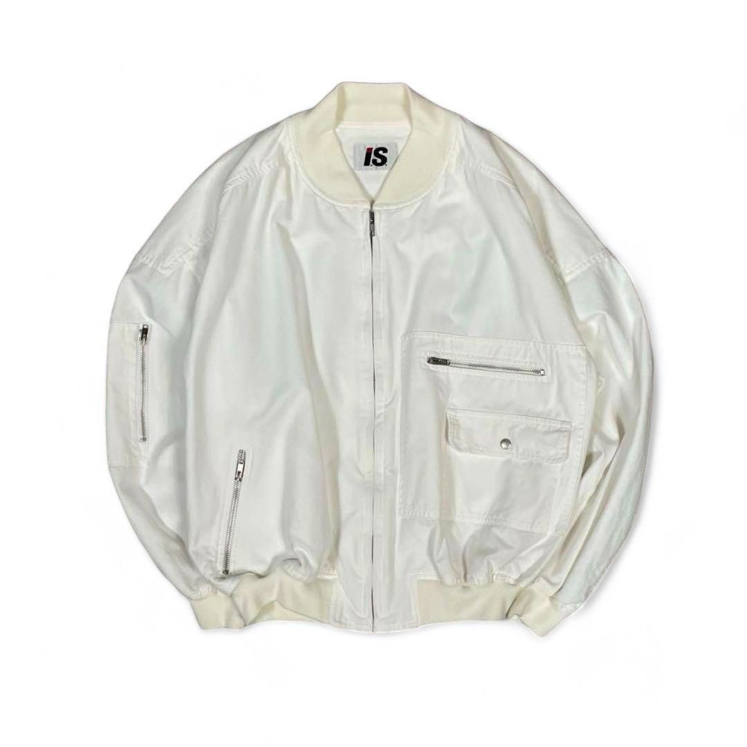 Issey Miyake Issey Miyake - M 80s I.S sport light bomberjacket white Size US M / EU 48-50 / 2 - 2 Thumbnail