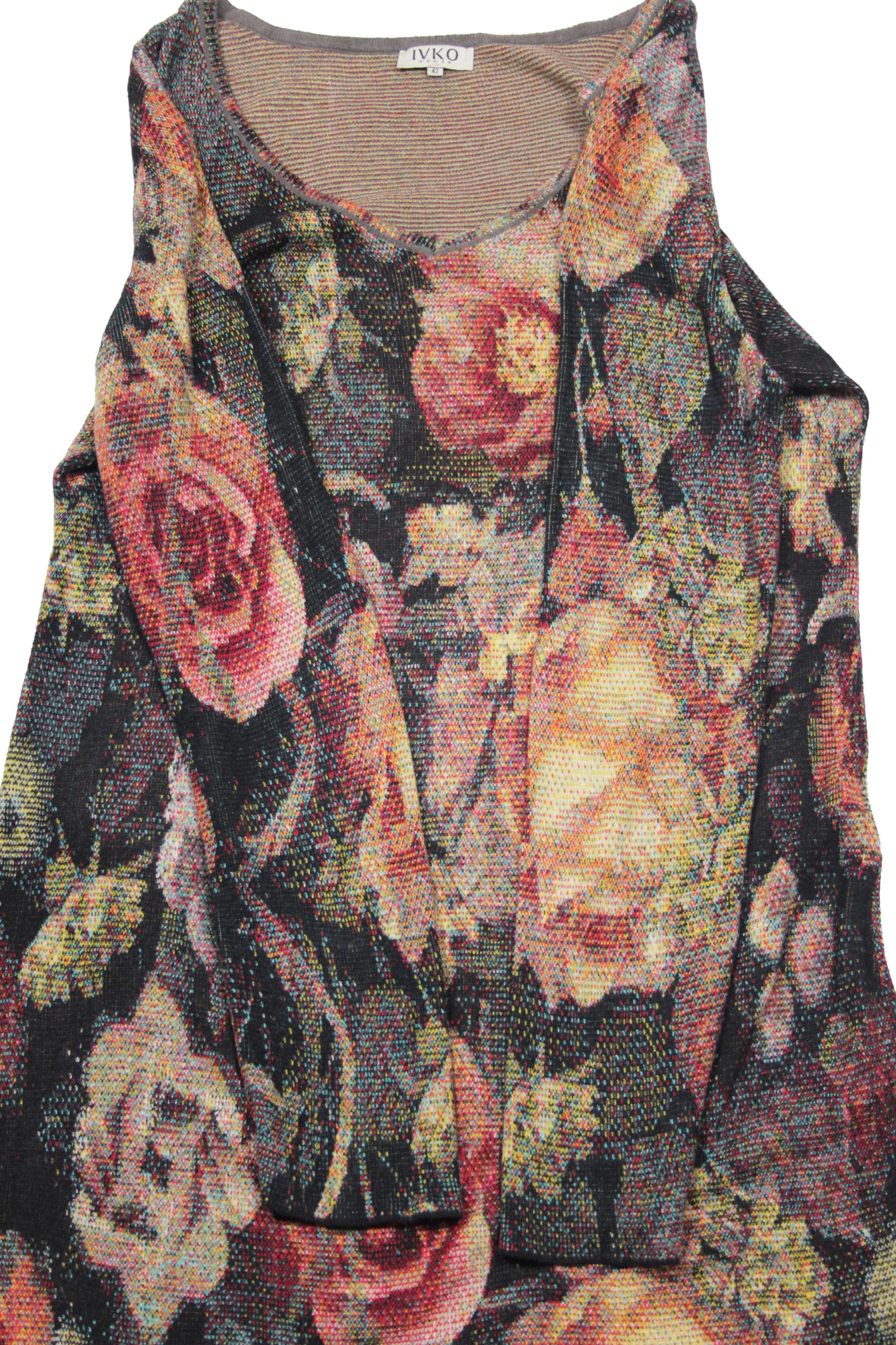 Other Ivko Brocade Pattern Floral Knit Dress Size M / US 6-8 / IT 42-44 - 3 Thumbnail