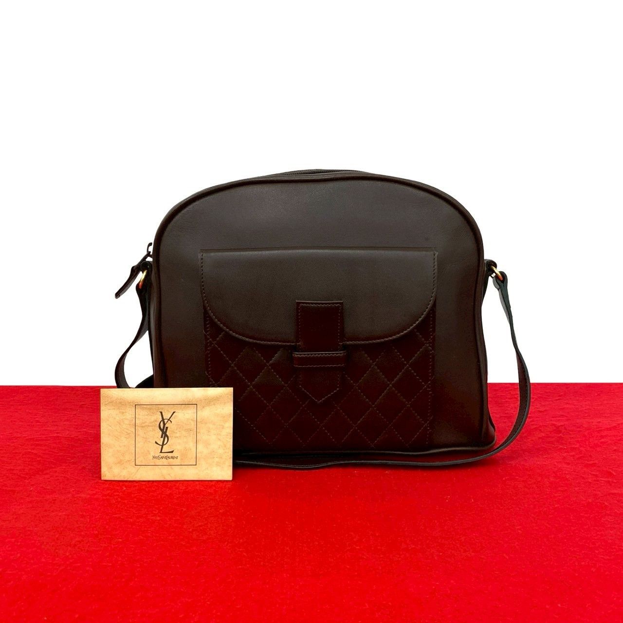 Yves Saint Laurent Yves Saint Laurent Yves Saint Laurent Leather Shoulder Bag Leather Shoulder Bag DUTY FREE for USA Size ONE SIZE - 1 Thumbnail