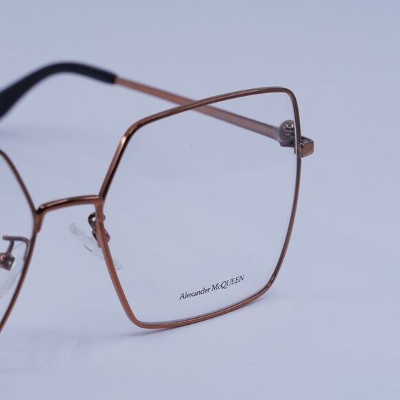 Alexander McQueen Alexander McQueen AM0276O 003 Eyeglasses Nude 57mm Square Size ONE SIZE - 2 Thumbnail